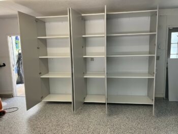 Custom Garage Floor and Cabinets